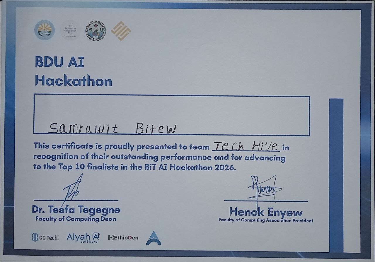 BiT Hackathon Certificate